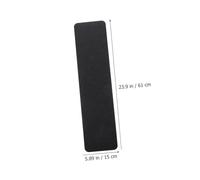 TOBBOMEY 2 pièces Bande Antidérapante pour Escaliers Adhésive PVC Noir Mat Sécurité Salle de Bain Protection Sol Glissant Résistant et Facile à Poser