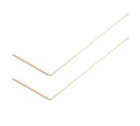 TOBBOMEY 2 pièces Bâtons de Radiesthésie Cuivre Précis pour Détection Énergétique et Recherche Objets Perdus Outils Solides et Portables pour Chasse Aux Fantômes et Divination