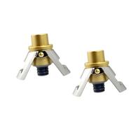 TOBBOMEY 2 pièces Bouchon de Vin Sous Vide Acier Inoxydable Bouchon à Double Oreille Étanche avec Indicateur de Date Conservation Longue Durée pour Bouteille de Vin et Effervescent