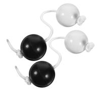 TOBBOMEY 2 pièces Boules à Secouer Doubles Rythme Instrument de Percussion Africain pour Débutants Shaker Musical avec Double Balles pour Ambiance Festive