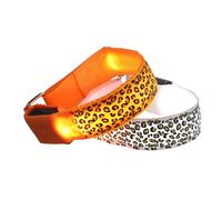 TOBBOMEY 2 pièces Brassard LED Lumineux Armband pour Course et Marche Léger et Réfléchissant Lot de Bracelets de Sécurité Nylon pour Cyclisme et Randonnée