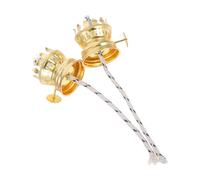 TOBBOMEY 2 pièces Brûleur de Lampe à Pétrole Vintage Métal avec Mèche Incluse de Rechange pour Lampes à Huile Kérosène Lot de Accessoires pour Réparation et DIY