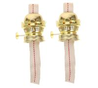 TOBBOMEY 2 pièces Brûleur Rétro pour Lampe à Huile avec Mèche Intégrée de Remplacement Métal pour Lampe à Pétrole Lot de Accessoire Pratique et Classique