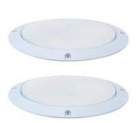 TOBBOMEY 2 pièces Cache Haut-Parleur Blanc Protection Métal pour Enceinte Audio Scène Garde Klaxon Résistant Aux Chocs et Rayures Décoration Audio Pratique