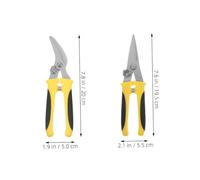 TOBBOMEY 2 pièces Cisailles Métaux Industrielles avec Poignées Antidérapantes Outil Coupe-tôle et Fil Pour Jardinage et Travaux Industriels Cisailles Tôle Polyvalentes et Ergonomiques