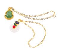 TOBBOMEY 2 pièces Colliers Miniatures pour Poupées Chaînes Bijoux Légères et Durables Accessoires Habillage Mode pour Filles