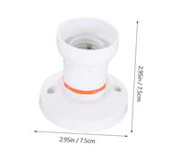 TOBBOMEY 2 pièces Douille Ampoule Double Usage Support Plafond Plastique Kit Réparation Lampe Adaptable pour Ampoules à Vis et Baïonnette Lot