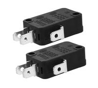 TOBBOMEY 2 pièces Interrupteur Micro-ondes Bouton Poussoir Broches Compatible Four à Micro-ondes Cuiseur Riz et Porte Réfrigérateur Remplacement Précis