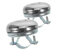 TOBBOMEY 2 Pièces Lot de 2 Sonnettes de Vélo Rétro 58Mm et 52Mm en Fer, Sonnette Légère et Vintage pour Guidon, Clochette pour Vélo de Route, Accessoires pour Cyclistes Urbains et Balades