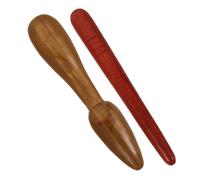 TOBBOMEY 2 pièces Lot de Bâtons de Massage Bois pour Réflexologie Plantaire et Palmaire Outils Durables et Portables pour Relaxation Musculaire et Stimulation Circulatoire