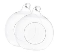 TOBBOMEY 2 pièces Maison Hamster Verre Nid Refroidissement pour Petits Animaux Lit Hamsters été Design Clair Portable et Décoratif