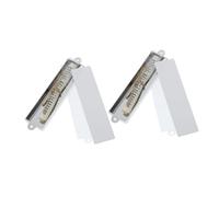 TOBBOMEY 2 pièces Mezuzah Métal avec Parchemin Décoration Porte Juive avec Bénédiction Maison Symbole Étoile de David Étui Décoratif pour Foyer Bureau ou Magasin