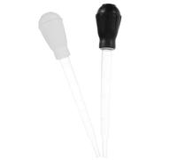 TOBBOMEY 2 pièces Outil Aspiration Eau pour Soucoupe de Pot de Fleurs Accessoire de Drainage Simple à Installer pour Éliminer Excès Eau et Maintenir Plantes Santé Lot de Noir et Blanc