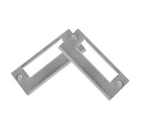 TOBBOMEY 2 Pièces Plaque de Renfort Serrure Porte Inoxydable Recouvrement Serrure Butée Porte pour Sécurité et Installation Rapide et Durable Compatible Entrée