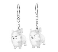 TOBBOMEY 2 Pièces Porte-clés Souvenir Poils Animaux Boîte Mémo pour Poils de Chien et Chat Conserve Mémoire Fidèle Compact et Multifonction pour Amoureux des Animaux