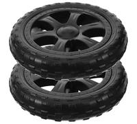 TOBBOMEY 2 pièces Roues de Rechange pour Caddie Pliant Roues de Chariot de Supermarché Durables et Faciles à Installer pour Trolley Courses et Caddie Roulettes Polyvalentes