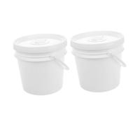 TOBBOMEY 2 Pièces Seau Lingettes Humides avec Couvercle Étanche Conteneur Plastique Portable pour Lingettes et Papier Humide Distributeur Multifonction pour Maison Voiture Salle de Bain et
