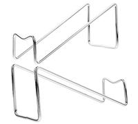 TOBBOMEY 2 Pièces Support à Vin Porte Bouteille Argenté Petit Format Casier de Rangement Moderne pour Bouteilles de Vin Présentoir Pratique pour Collection à