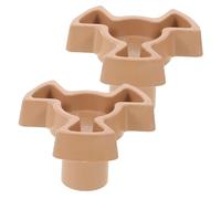 TOBBOMEY 2 pièces Support de Plateau Tournant Micro-ondes Coupleur Plastique Support pour Plateau Verre Accessoires Micro-ondes Compatibles Modèles Variés Remplacement Pratique et