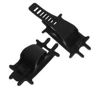 TOBBOMEY 2 pièces Support Téléphone Vélo Étanche Silicone Noir Support Mobile Guidon pour Vélo Fixation Stable et Facile à Installer Compatible pour Cyclistes et Motos