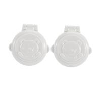 TOBBOMEY 2 pièces Verrou de Sécurité Bouton Voiture Protection Garçon Fille pour Machine à Laver et Ordinateur Couvre-bouton Anti-pression Accidentelle et Facile à Installer