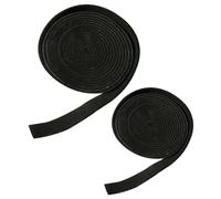 TOBBOMEY 2 Rouleaux Ruban Étanchéité Auto-adhésif Noir Épaisseur Bande de Joint Ignifuge Haute Température pour Barbecue Extérieur Camping et Cuisson Au Feu et Coupe Facile