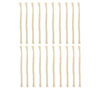 TOBBOMEY 20 pièces Mèches Coton pour Lampe à Huile Mèches de Rechange Durables pour Lampe à Kérosène et Brûleur à Mèche Coton Fine pour Éclairage Continu et Décoration DIY