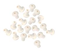 TOBBOMEY 20 Pièces Support Mèche en Céramique pour Lampe à Huile, Petit Porte-mèche Céramique Compatible Maison et Laboratoire, Accessoires Lampes à Huile, Bouchons de Lanterne à Pétrole