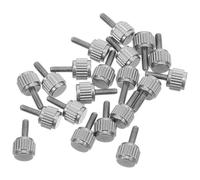 TOBBOMEY 20 Pièces Vis Moletées Inox pour Verrouillage Pied à Coulisse Lot de Vis Plates Robustes Fixations Outils de Mesure Antirouille pour Entretien Facile