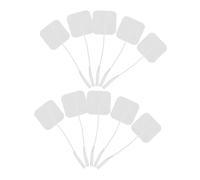 TOBBOMEY 24 Patchs Électrodes Auto-adhésives 40mm Prise 2,0 Mm, Coussinets de Stimulation Musculaire Réutilisables en Pvc pour Physiothérapie, Appareil Microcourant, Musculaire et Rééducation