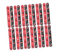 TOBBOMEY 24 pièces Bracelets Déclics pour Garçon Fille Bandeaux Colorés pour Fête Anniversaire Cadeaux Invités Garçon Fille Accessoires Légers et Pratiques