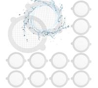 TOBBOMEY 25 pièces Filtres Drainage Jetables Couvercles Maille Anti-Cheveux pour Attrape-Cheveux Pratiques et Faciles à Installer Protection Canalisation Salle de Bain et Cuisine