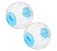 TOBBOMEY 2pièces Boule De Course pour Hamster Transparent avec Aérations Balle Exercice pour Rongeurs Idéale pour Chinchillas Et Hamsters Facile à Installer Nettoyer