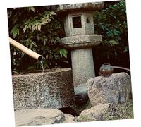 TOBBOMEY 2pièces Fontaine Cascade Pot Céramique Décorative pour Étang De Lotus Cour Extérieure Facile Installation