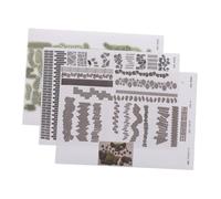 TOBBOMEY 3 Feuilles Stickers de Route pour Modèles Miniatures Motifs Briques Autocollants pour Surface de Voie Ferroviaire Décors Urbains Autoadhésifs pour Dioramas et Jardins Échelle