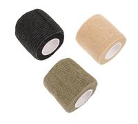 TOBBOMEY 3 pièces Bande de Contention Élastique Auto-adhésive Camouflage Enveloppe Sportive Respirante pour Poignet Cheville et Genou Protection Antidérapante sans Résidu