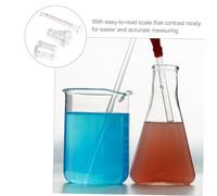 TOBBOMEY 3 pièces Bécher Gradué Verre Kit Verrerie Laboratoire avec Cylindre Gradué et Fiole Triangulaire Matériel de Mesure Chimie Résistant Aux Liquides Échelle Claire et Transparente