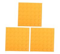 TOBBOMEY 3 pièces Dalles PVC Antidérapantes pour Trottoirs Tactiles Aveugles Briques de Guidage avec Points Relief Résistantes Aux Intempéries pour Chemins Extérieurs Sécurisés