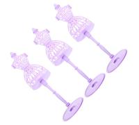 TOBBOMEY 3 pièces Miniature Doll Clothes Stands Mannequin Display Support Hollow Model for Doll Dress Display and Collection