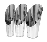 TOBBOMEY 3 Pièces Pelle à Terre Acier Inoxydable Outils de Jardinage pour Cactus et Cuillères de Culture Résistantes et Précises Petit Moyen Grand