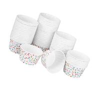 TOBBOMEY 300 Pièces Lot de Caissettes à Cupcakes Papier à Bols Jetables pour Muffins Glaces et Desserts Papier Flexible Usage Unique Adapté Pâtisserie et Aux