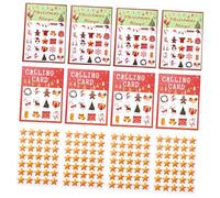 TOBBOMEY 37 Pièces Cartes de Jeu Bingo Créatif pour Fête Joueurs Cartes de Bingo Anniversaire Fournitures de Jeu Festif