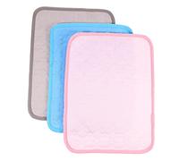 TOBBOMEY 3pcs Hamster Cobaye Cochon Estival De Refroidissement D'été Lavable Petit Pad D'entraînement pour Animaux De Compagnie