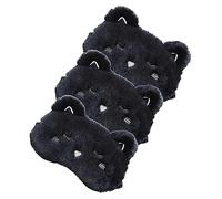 TOBBOMEY 3pièces Masques De Sommeil Carton De Masques Yeux Confortables Pour Voyage Maison Siestes Relaxation