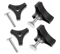 TOBBOMEY 4 ensembles Poignée pour Tondeuse à Gazon Abs et Kit avec Vis Accessoires de Rechange Durables pour Outils de Jardin Faciles à Installer
