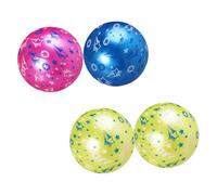 TOBBOMEY 4 pièces Balle Gonflable Étoile Garçon Fille Résistant Ballon de Jeu Extérieur pour Garçons et Filles Ballon de Plage et Aire de Jeux Couleur Aléatoire Couleur Aléatoire