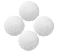 TOBBOMEY 4 pièces Balles de Filtration pour Piscine Réutilisables Éponges Filtrantes Légères et Résistantes Élimination des Impuretés et Prolongation Durée de Vie Filtre