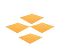 TOBBOMEY 4 pièces Briques Tactiles Aveugles Antidérapantes Guidage Directionnel pour Voies Piétonnes et Espaces Publics Revêtement Sol Sécurisé pour Chemins et Centres Commerciaux