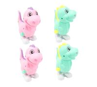 TOBBOMEY 4 Pièces Jouets Dinosaure à Remontoir sans Pile Mécanique pour Garçon Fille Garçons Filles Cadeau Anniversaire Couleur Aléatoire