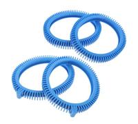 TOBBOMEY 4 pièces Kit Pneus de Rechange PVC Flexible pour Nettoyeur de Piscine Pneus Avant et Arrière avec Bosse Installation Rapide Durables pour Entretien Quotidien